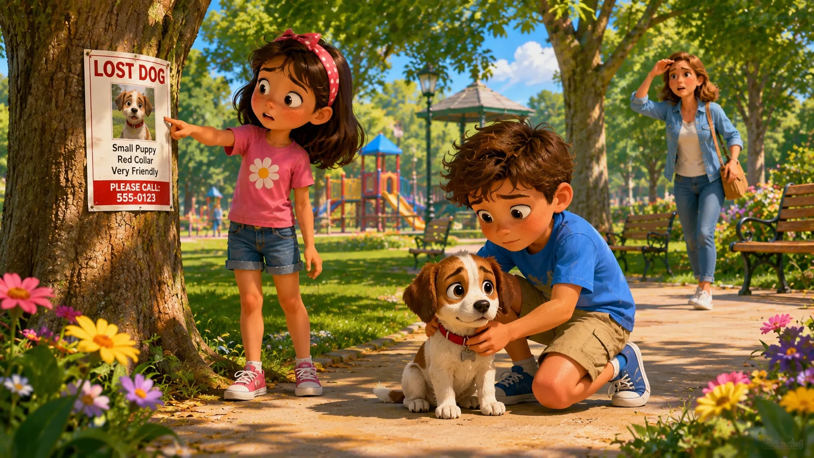 Scene 1 — Lost Puppy in the Park